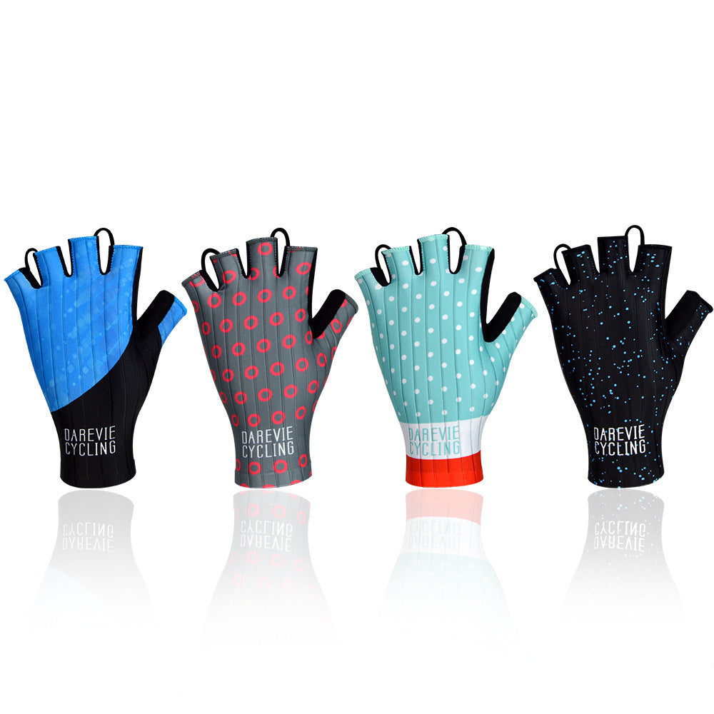 Mountain bike half finger gloves