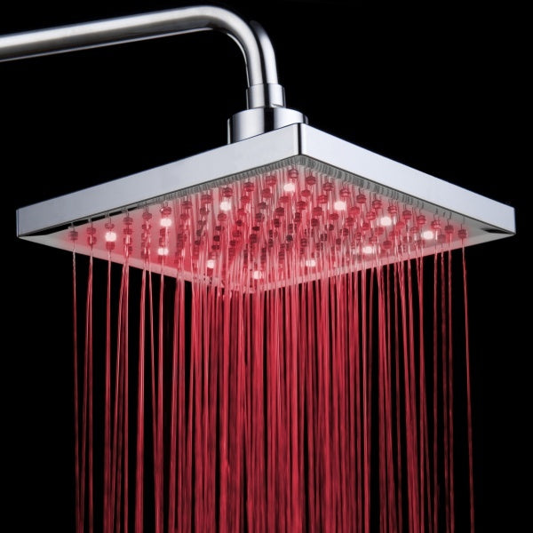 Luminous color changing shower head