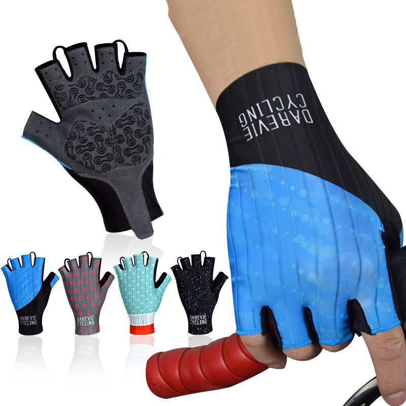 Mountain bike half finger gloves