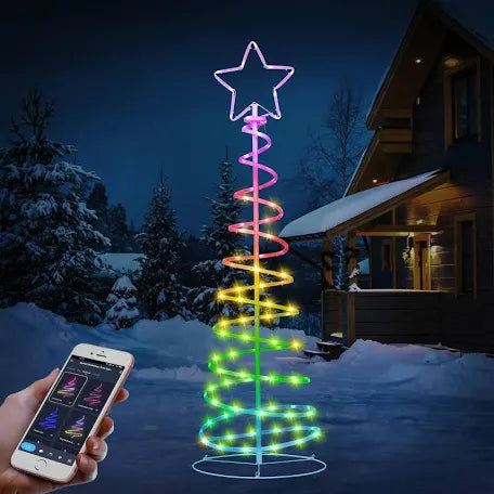 Christmas light tree